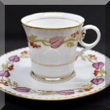 P25. Royal Worcester ”Montpelier“ cup and saucer. - $8